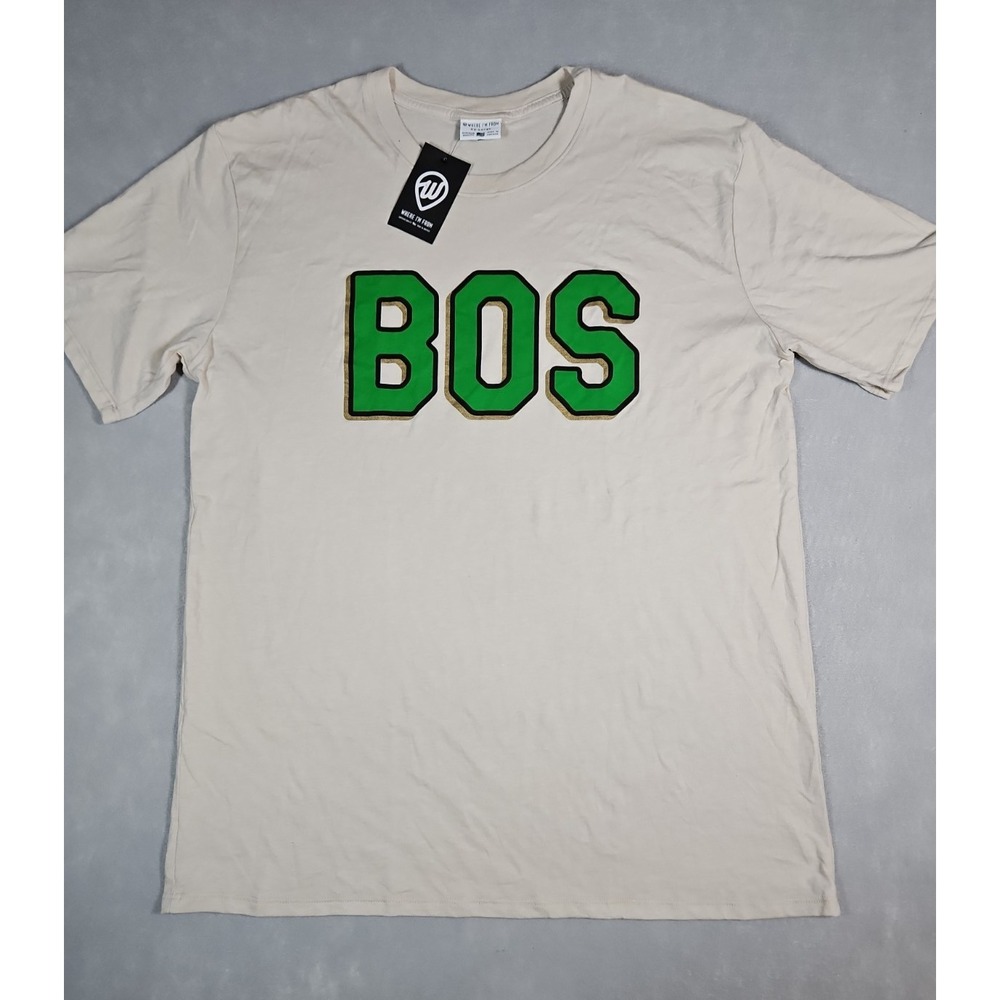 Where I'm From Womens Beige Boston BOS Graphic T Shirt Size XXL NWT‎